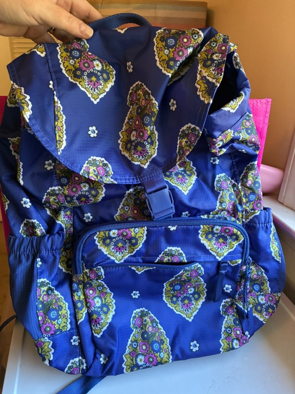 Vera Bradley Berkhill Ripstop Backpack Kew Gardens Blue daytripper